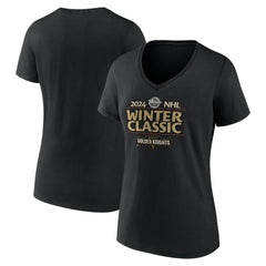 Vegas Golden Knights Fanatics Women's 2024 NHL Winter Classic V-Neck T-Shirt - Black | Fanatics Clearance