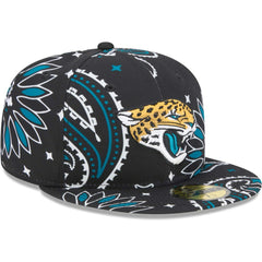 Jacksonville Jaguars New Era Paisley 59FIFTY Fitted Hat - Black - NFL