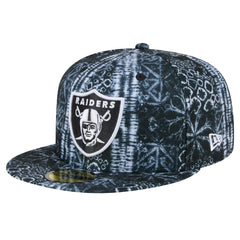 Las Vegas Raiders New Era Shibori 59FIFTY Fitted Hat - Black - NFL