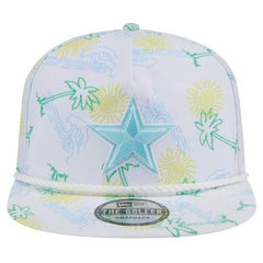 Dallas Cowboys New Era Vacay Golfer Snapback Hat - White - NFL