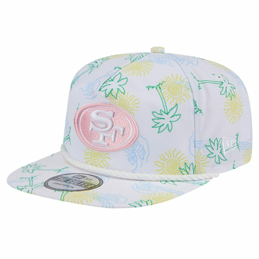 San Francisco 49ers New Era Vacay Golfer Snapback Hat - White - NFL