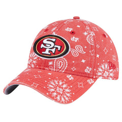 San Francisco 49ers New Era Women's Paisley 9TWENTY Adjustable Hat - Scarlet - NFL