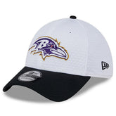 Baltimore Ravens New Era 2024 NFL Training Camp 39THIRTY Flex Hat - White/Black - NFL