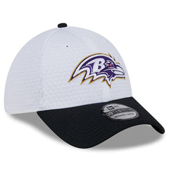 Baltimore Ravens New Era 2024 NFL Training Camp 39THIRTY Flex Hat - White/Black - NFL