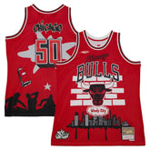Mitchell & Ness Chicago Bulls x Tats Cru Hardwood Classics Fashion Jersey Red
