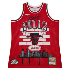 Mitchell & Ness Chicago Bulls x Tats Cru Hardwood Classics Fashion Jersey Red