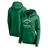 Philadelphia Eagles Women's Gridiron Classics Vintage Arch Pullover Hoodie - Kelly Green - Fanatics
