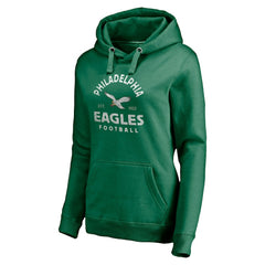 Philadelphia Eagles Women's Gridiron Classics Vintage Arch Pullover Hoodie - Kelly Green - Fanatics