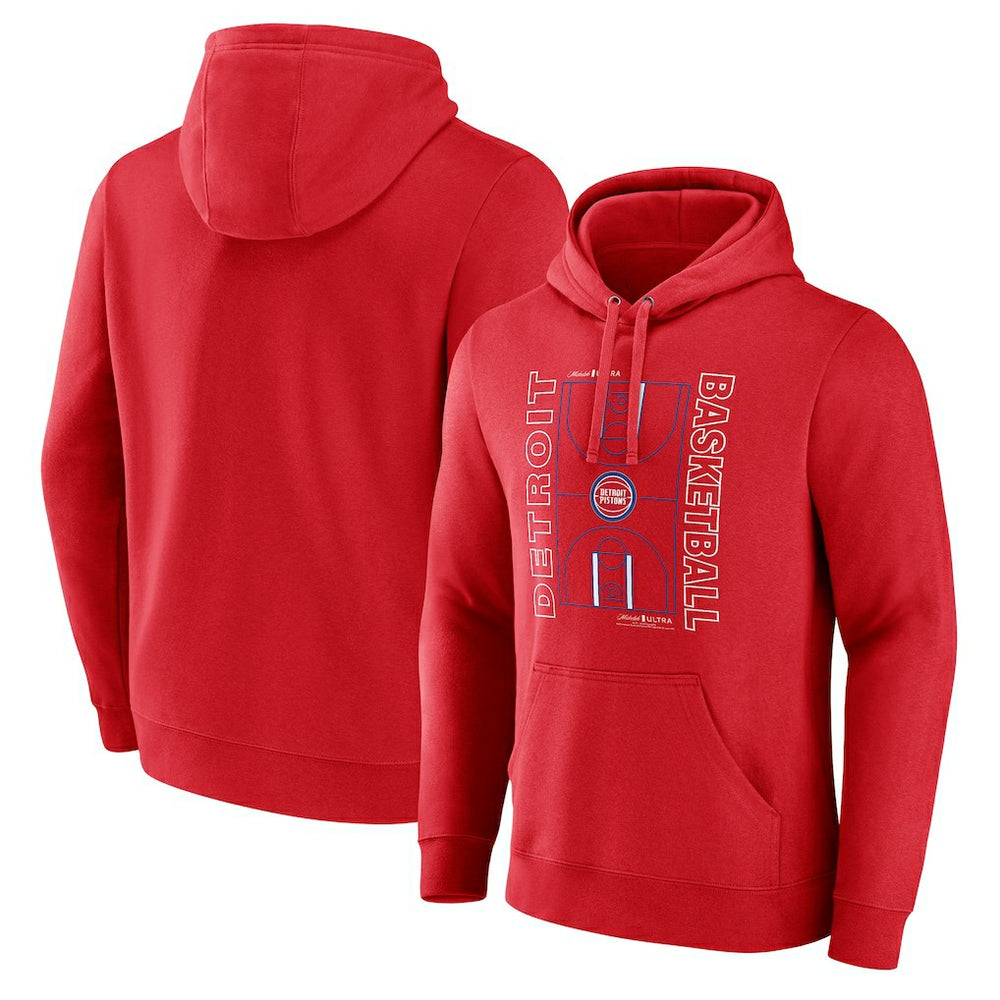 Detroit Pistons Michelob Ultra Full Court Pullover Hoodie - Red