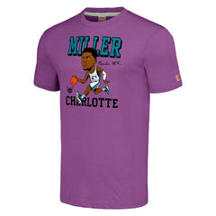 Brandon Miller Charlotte Hornets Homage Caricature Tri-Blend T-Shirt Purple
