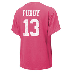 Brock Purdy San Francisco 49ers Majestic Threads Women's Name & Number T-Shirt - Pink - NFL