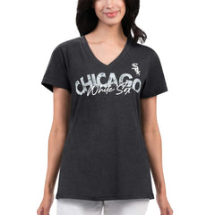 Chicago White Sox G-III 4Her by Carl Banks Women's Key Move V-Neck T-Shirt Discount