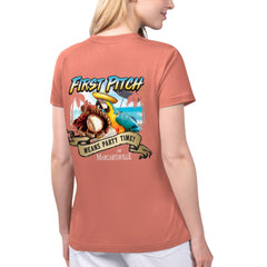 Los Angeles Angels Margaritaville Women's Game Time V-Neck T-Shirt Outlet