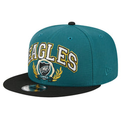 Philadelphia Eagles New Era Team Establish 9FIFTY Snapback Hat - Midnight Green/Black - NFL