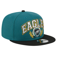 Philadelphia Eagles New Era Team Establish 9FIFTY Snapback Hat - Midnight Green/Black - NFL
