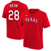 Jonah Heim Texas Rangers Nike Youth Name & Number T-Shirt for sale