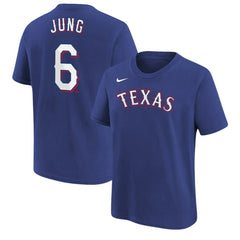 Josh Jung Texas Rangers Nike Youth Name & Number T-Shirt Online