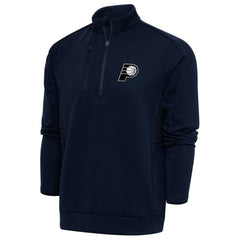 Indiana Pacers Antigua Metallic Logo Generation Quarter-Zip Top Navy