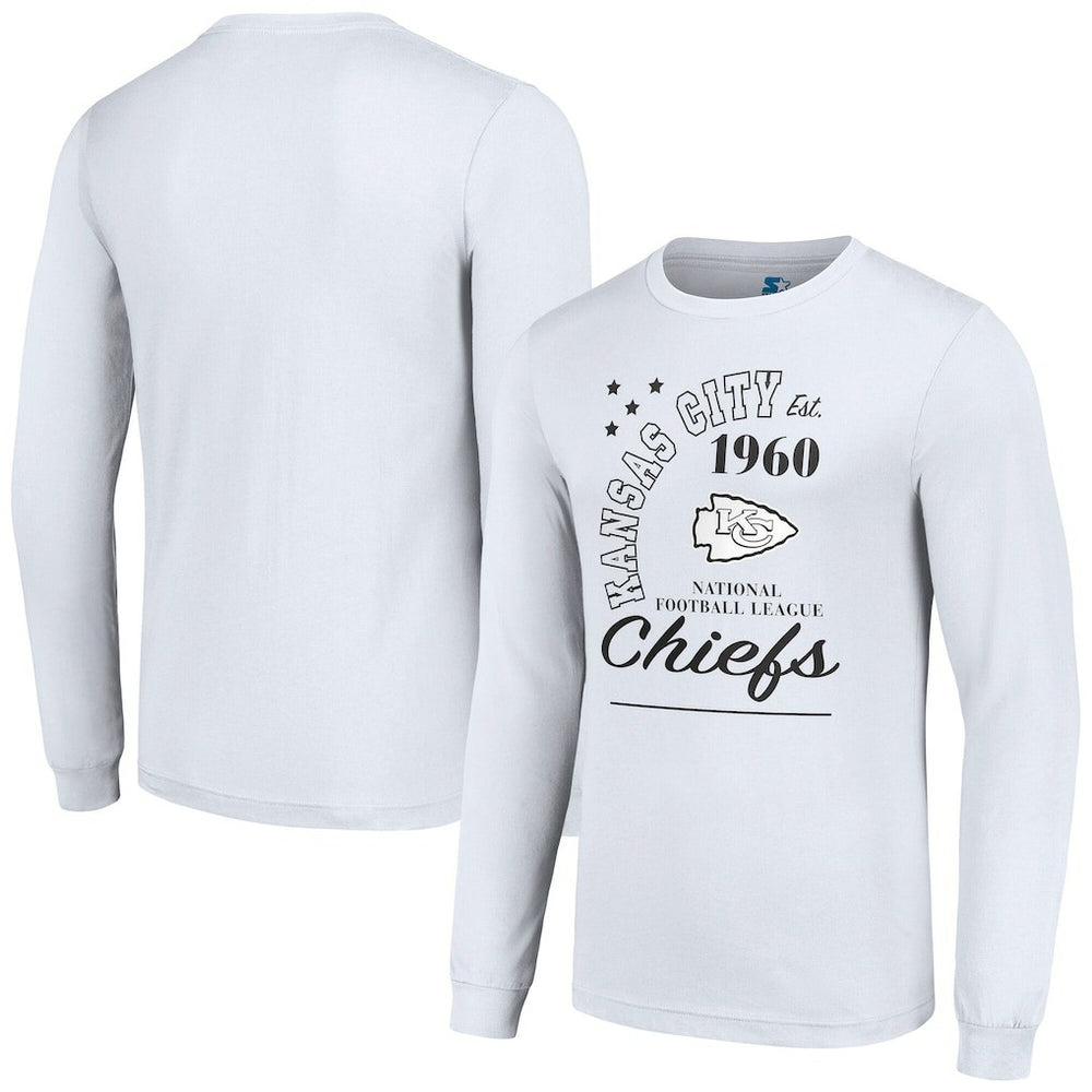 Kansas City Chiefs Starter Arch City Long Sleeve T-Shirt - White - NFL
