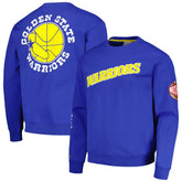 Mitchell & Ness Golden State Warriors Hardwood Classics There and Back Pullover Sweatshirt Royal