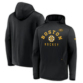 Boston Bruins Fanatics Centennial Lockup Authentic Pro Pullover Hoodie - Black | Fanatics near me