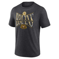 Boston Bruins Fanatics Centennial Hockey Tri-Blend T-Shirt - Heather Charcoal | Fanatics sale