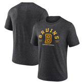 Boston Bruins Fanatics Centennial The Early Years Tri-Blend T-Shirt - Heather Charcoal | Fanatics Clearance