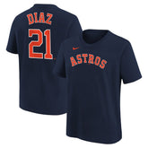 Yainer Diaz Houston Astros Nike Youth Name & Number T-Shirt Sale