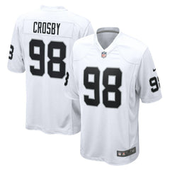Maxx Crosby Las Vegas Raiders Game Jersey - White - Nike