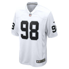 Maxx Crosby Las Vegas Raiders Game Jersey - White - Nike