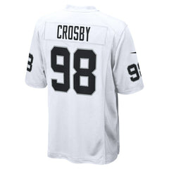 Maxx Crosby Las Vegas Raiders Game Jersey - White - Nike
