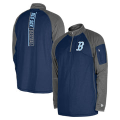 Boston Red Sox New Era Father's Day Raglan Quarter-Zip Top Sale