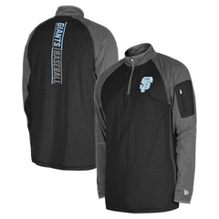 San Francisco Giants New Era Father's Day Raglan Quarter-Zip Top Sale