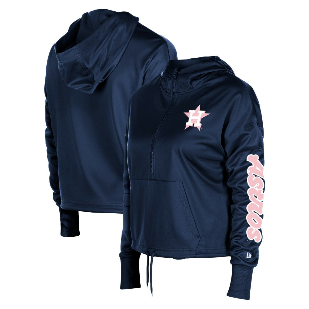 Houston Astros New Era Women's Half-Zip Hoodie Online
