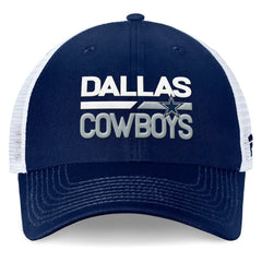 Dallas Cowboys Fundamentals Trucker Adjustable Hat - Navy/White - Fanatics