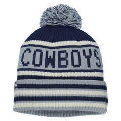 Dallas Cowboys Heritage Blindside Cuffed Knit Hat with Pom - Navy - Fanatics