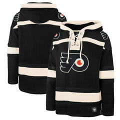 Philadelphia Flyers '47 Superior Lacer Hoodie - Black | 47 brand Lifestyle
