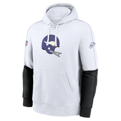 Minnesota Vikings Alternate Logo Club Pullover Hoodie - White - Nike