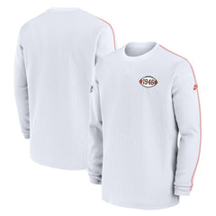 Cleveland Browns Alternate Logo Coach Long Sleeve Top - White - Nike