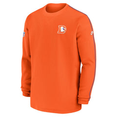 Denver Broncos Alternate Logo Coach Long Sleeve Top - Orange - Nike