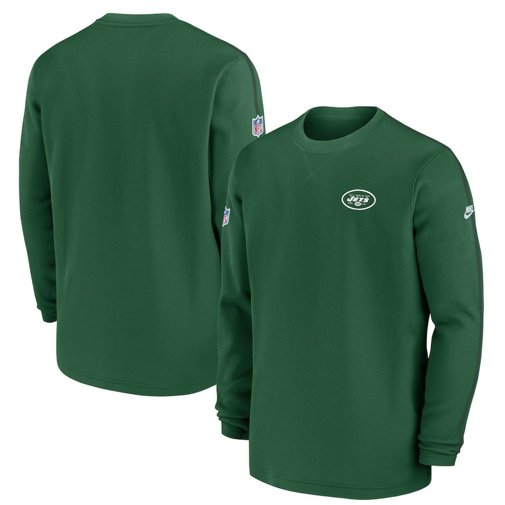 New York Jets Alternate Logo Coach Long Sleeve Top - Green - Nike