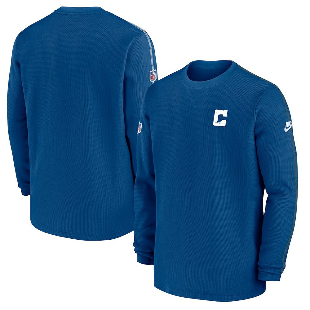 Indianapolis Colts Alternate Logo Coach Long Sleeve Top - Royal - Nike