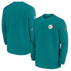 Miami Dolphins Alternate Logo Coach Long Sleeve Top - Aqua - Nike