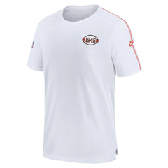 Cleveland Browns Sideline Alternate Logo Coach Performance T-Shirt - White - Nike