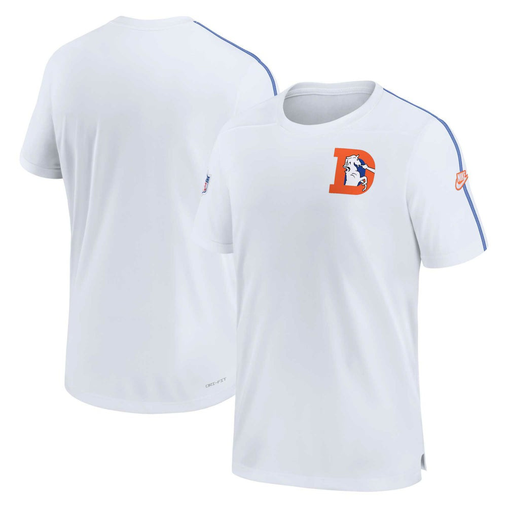 Denver Broncos Sideline Alternate Logo Coach Performance Top - White - Nike