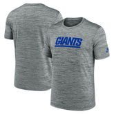 New York Giants Sideline Velocity Throwback Logo Dri-FIT T-Shirt - Gray - Nike