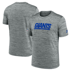 New York Giants Sideline Velocity Throwback Logo Dri-FIT T-Shirt - Gray - Nike