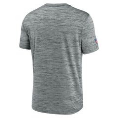 New York Giants Sideline Velocity Throwback Logo Dri-FIT T-Shirt - Gray - Nike