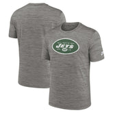 New York Jets Sideline Velocity Throwback Logo Dri-FIT T-Shirt - Gray - Nike