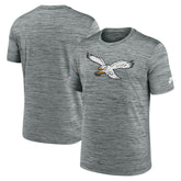 Philadelphia Eagles Sideline Velocity Throwback Logo Dri-FIT T-Shirt - Gray - Nike